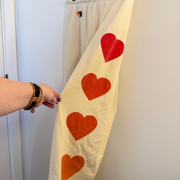 NWOT Aviator Nation heart print SET, Small - Picture 11 of 15